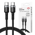 Charging cable nylon Feegar Evolution USB-C Type-C 1m 100W PD Quick Charge 3.0
