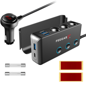 Rozdzielacz gniazda zapalniczki Feegar Ciga 12-24V 200W 10A