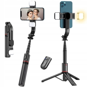 FEEGAR FLASH KIJEK do SELFIE STICK TRIPOD BLUETOOTH STATYW LAMPA LED