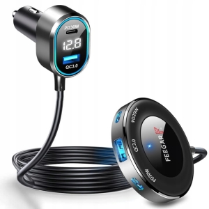 ROZDZIELACZ GNIAZDA ZAPALNICZKI FEEGAR CIGAREAR 12-24V 5USB